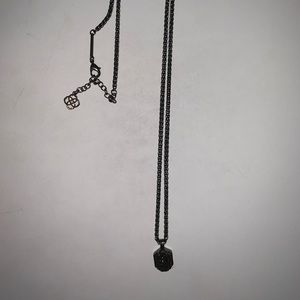 Kendra Scott gunmetal Necklace